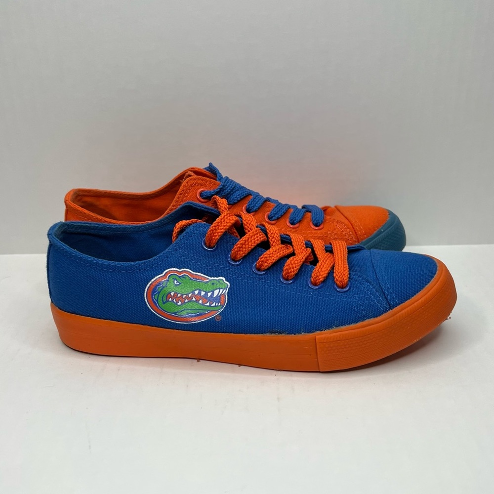 Florida Gators converse style low tops. Blue & Orange. Size 7